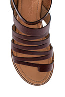 Kadın Parmak Arası Detaylı Casual Deri Sandalet | Derimod