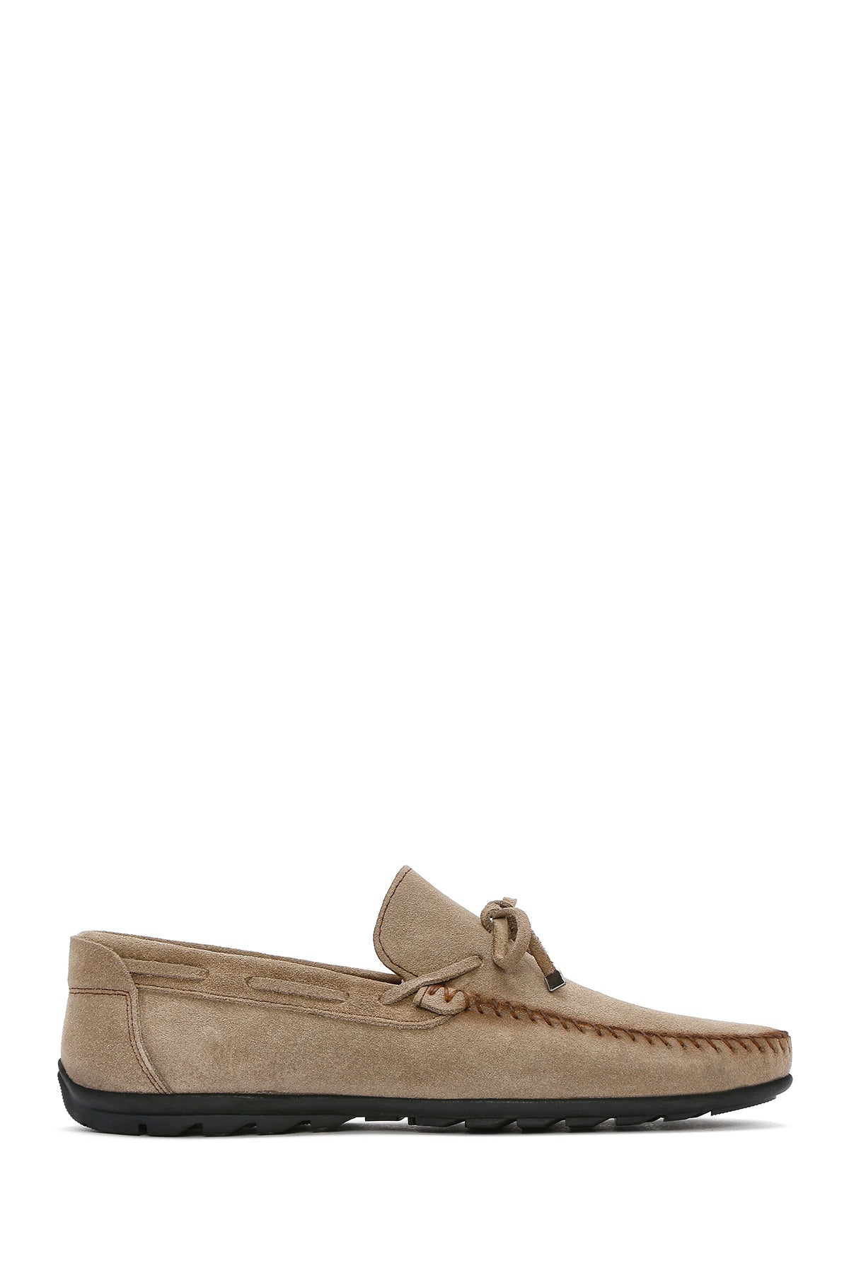 Erkek Bej Süet Deri Casual Loafer 25SFD754310 | Derimod