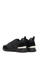 Woman Black Lace-Up Leather Sneaker | Derimod
