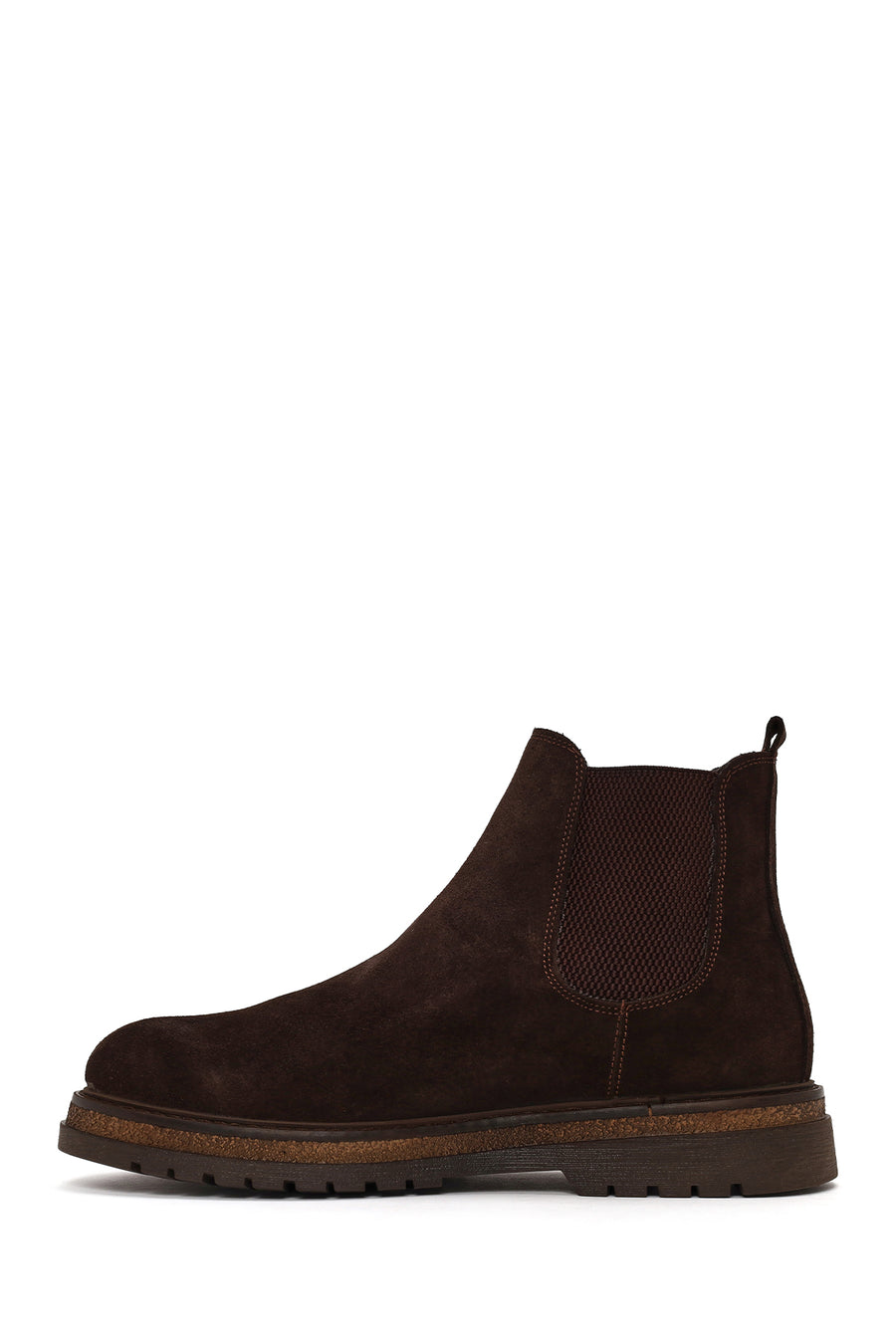 Male Brown Suede Chelsea Boots