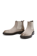 Men's Mink Nubuck Leather Casual Chelsea Boots | Derimod