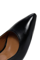 Women's Black Heeled Leather Shoes | Derimod