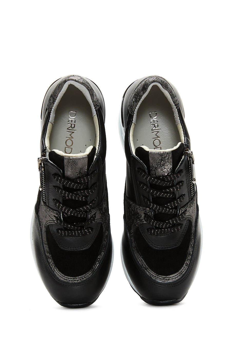 Women's Leather High Sole Sneaker