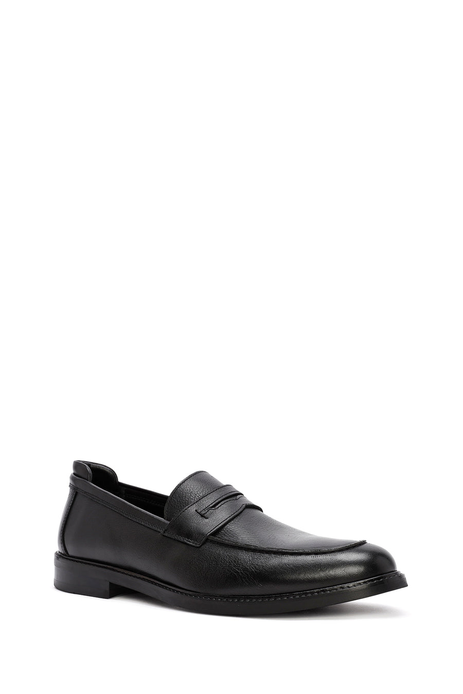 Men's Black Leather Classic Loafer