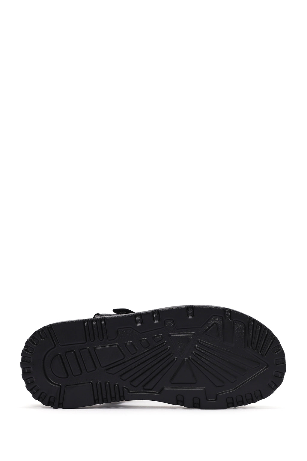 Kadın Siyah Bilekten Bantlı Deri Comfort Sandalet