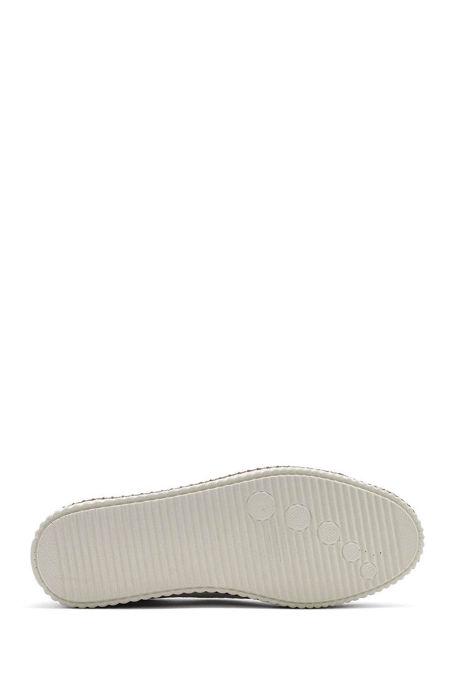 Woman White Lace-Up Leather Sneaker