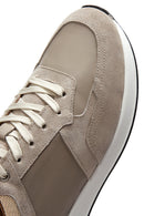 Erkek Bej Süet Deri Sneaker | Derimod
