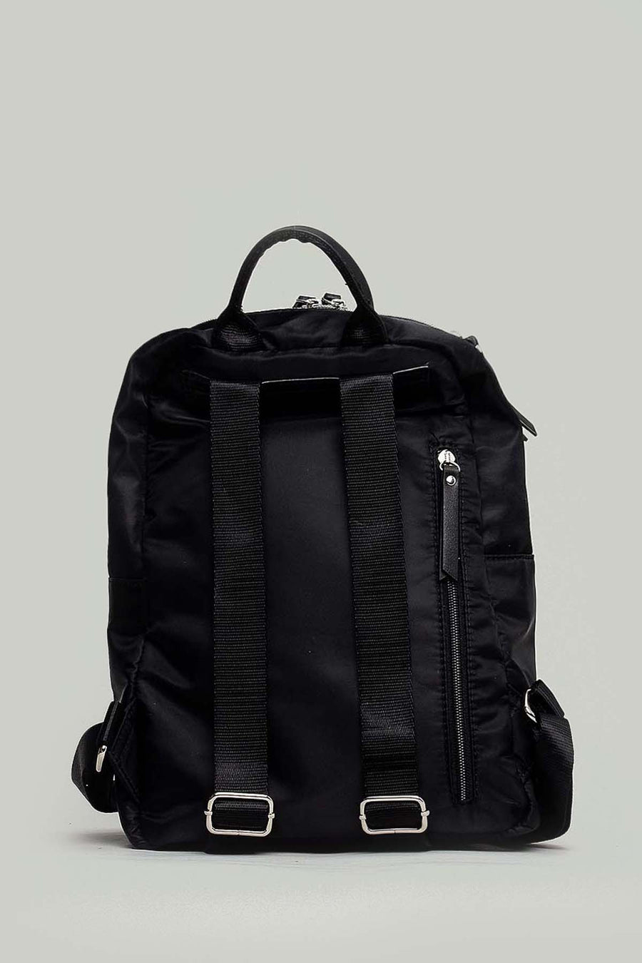 Black Fabric Women's Backpack