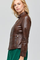 Daisy Women's Leather Jacket | Derimod