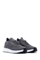 Men's Gray Thick Soled Sneaker | Derimod