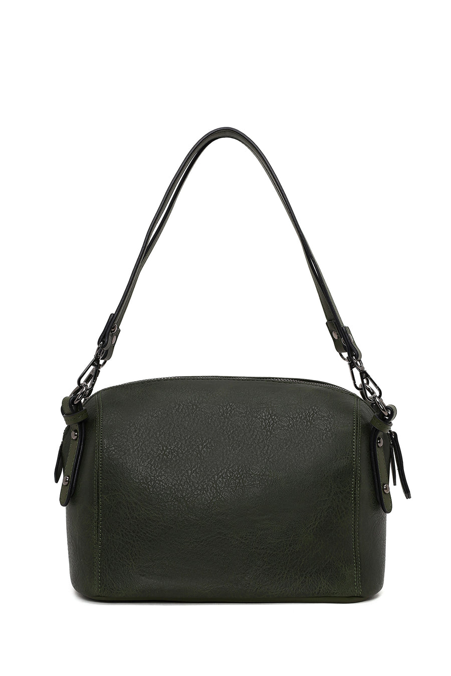 Woman Green Long-Strap Crossbody Bag