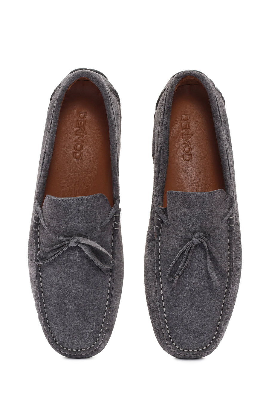Men's Gray Suede Leather Loafer