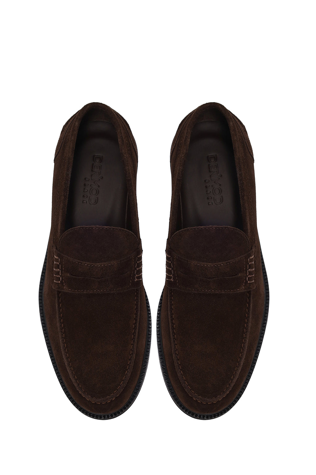 Erkek Kahverengi Süet Deri Casual Loafer
