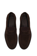 Erkek Kahverengi Süet Deri Casual Loafer | Derimod