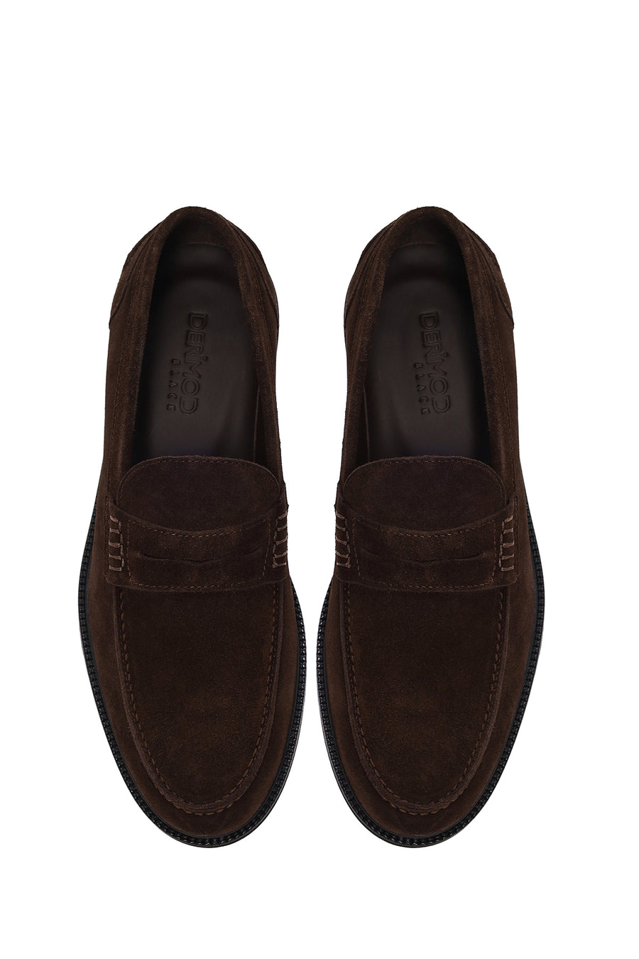 Erkek Kahverengi Süet Deri Casual Loafer