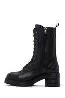 Women's Black Leather Boots | Derimod