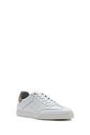 Men's White Lace-up Leather Sneaker | Derimod