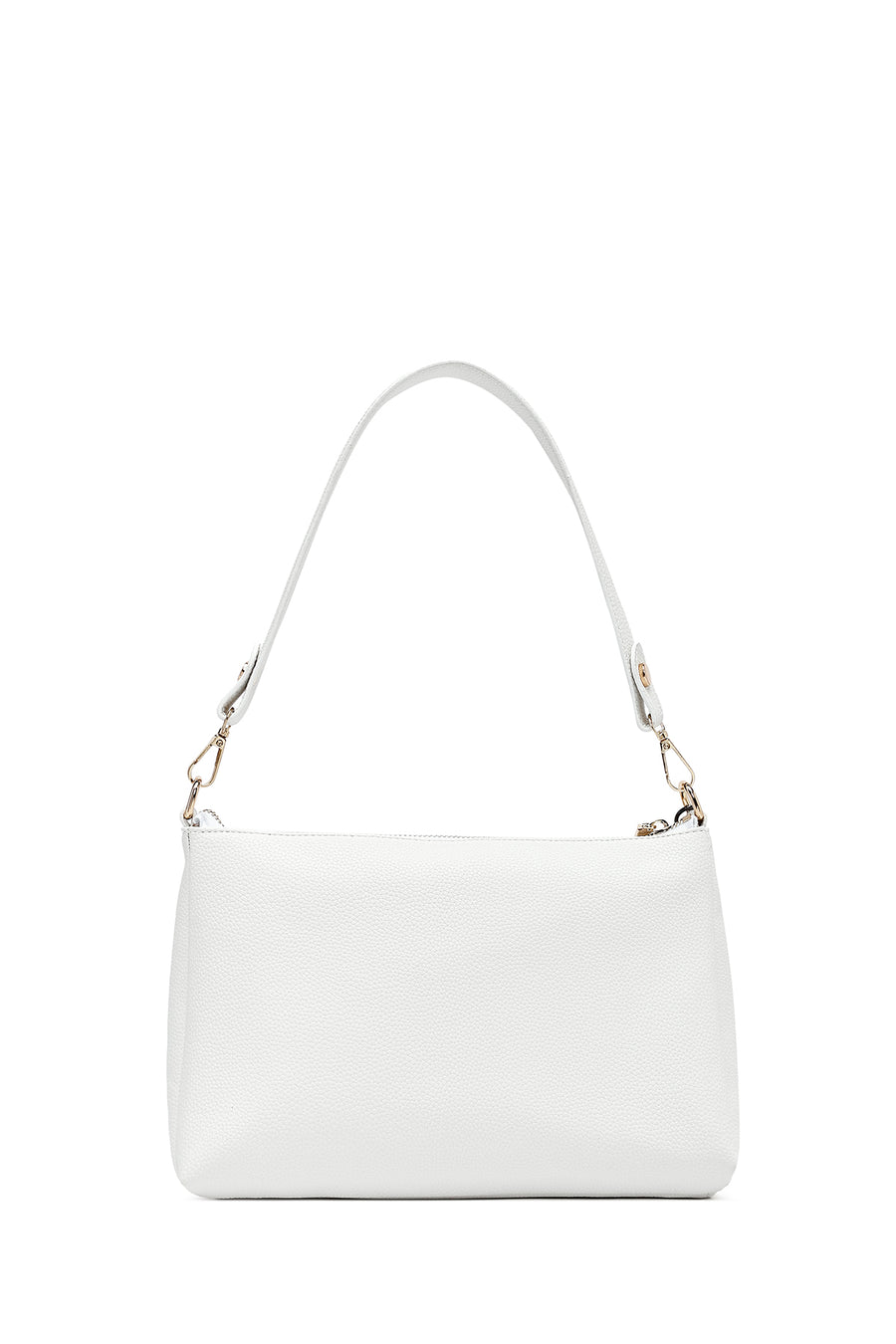 Women's White Long Strap Accessory Handbag