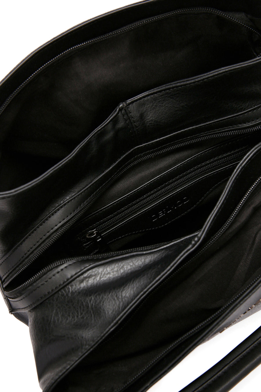 Woman Black Long-Strap Shoulder Bag