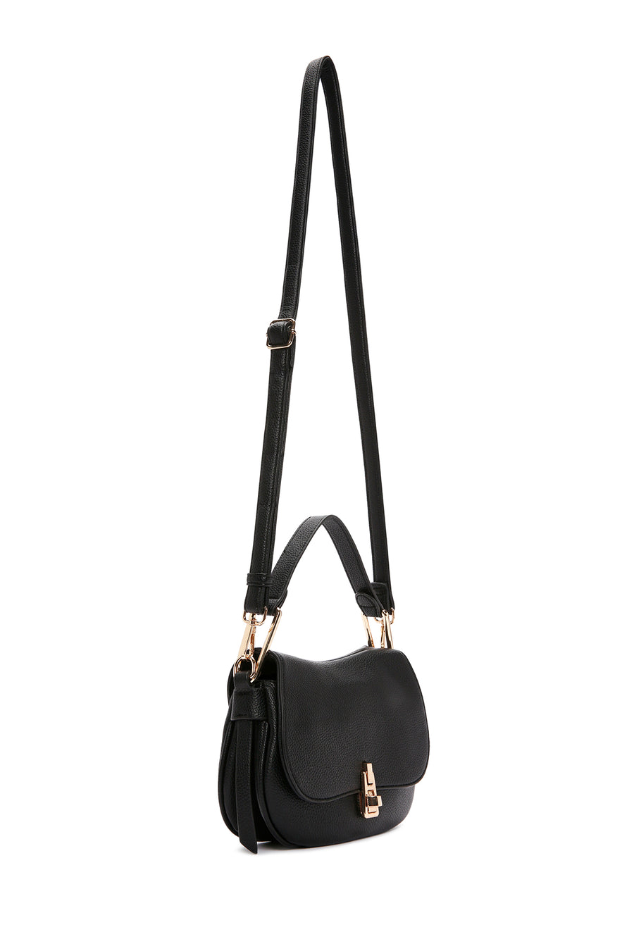 Women's Black Long Strap Shoulder Bag