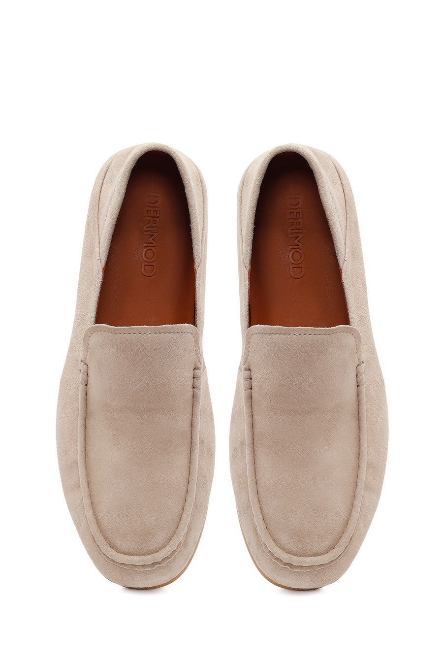 Male Beige Suede Leather Loafer