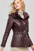 Kimberly Women's Leather Jacket | Derimod