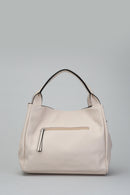 Beige Women's Shoulder Bag with Staple Detail | Derimod