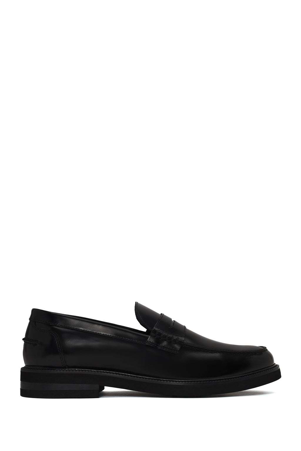 Erkek Siyah Deri Casual Loafer