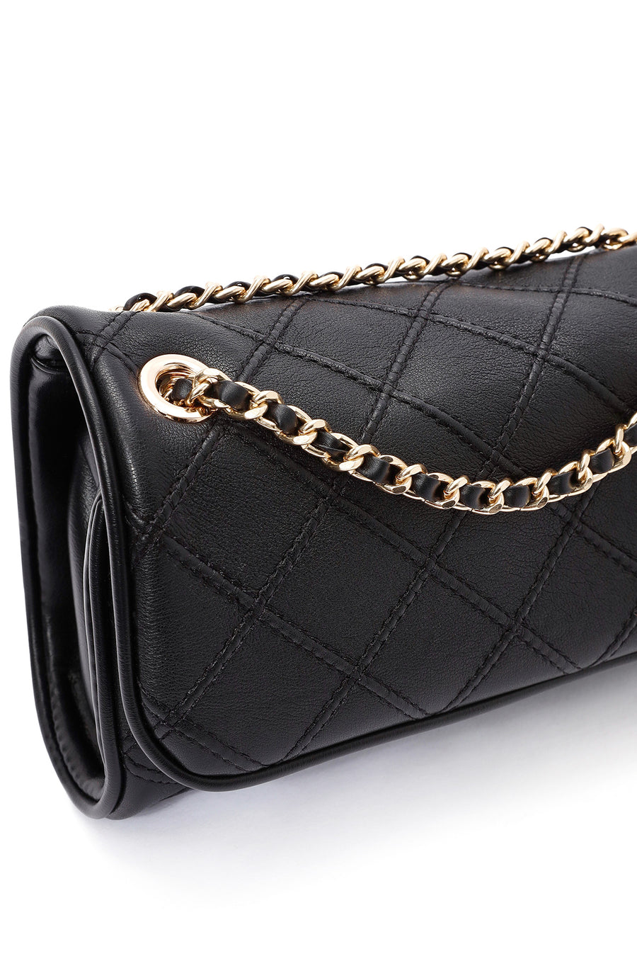Women's Black Long Strap Printed Shoulder Bag