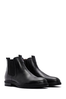 Men's Black Chelsea Casual Leather Boots | Derimod