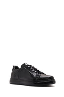 Men's Black Lace-up Leather Sneaker | Derimod