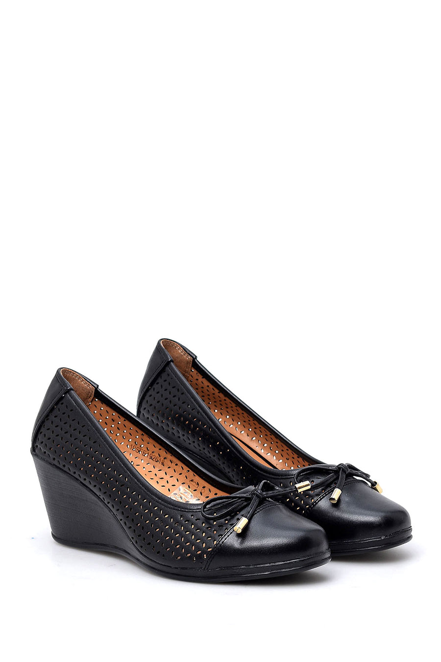 Women's Wedge Heeled Bow Shoes