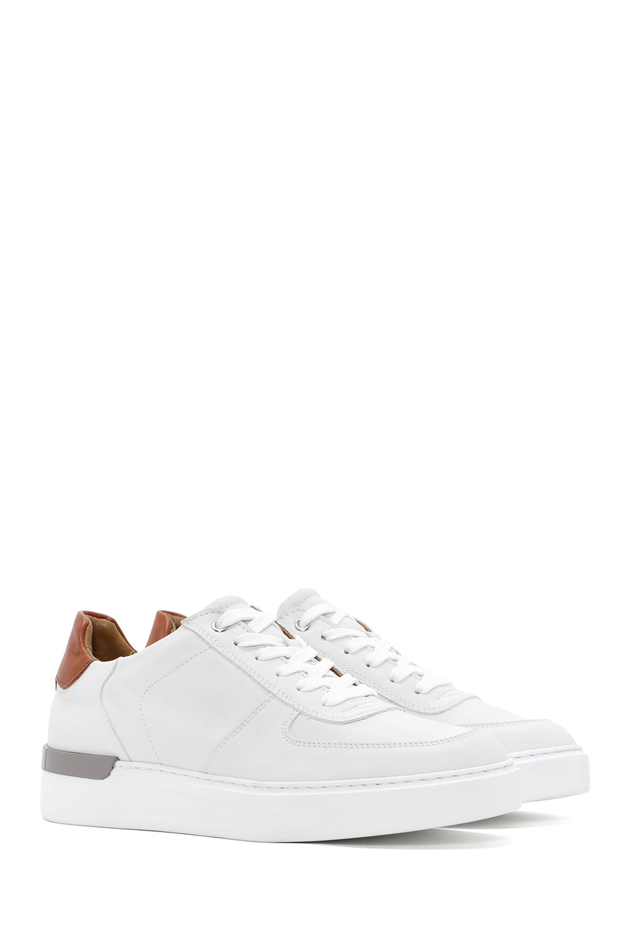 Men's White Leather Sneaker