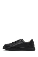 Kadın Siyah Bağcıklı Deri Sneaker | Derimod