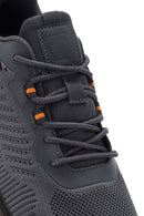 Derimod Zero Men's Gray Lace-Up Thick Soled Sneaker | Derimod