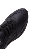 Women's Black Thick Sole Lace-Up Sneakers | Derimod