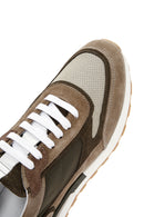 Men's Mink Leather Sneaker | Derimod