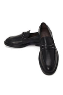Erkek Siyah Tokalı Deri Klasik Loafer | Derimod