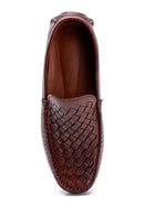 Men's Leather Knit Detailed Loafer | Derimod