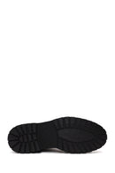 Male Black Lace-up Zip Closure Leather Casual Boots | Derimod