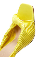 Women's Yellow Heeled Slippers | Derimod