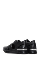 Women's Black Leather Sneaker | Derimod