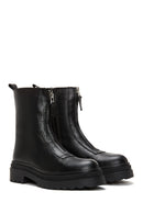 Women's Black Zipper Boots | Derimod