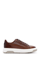 Men's Tan Leather Thick Soled Sneaker | Derimod