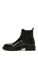 Men's Black Leather Chelsea Boots | Derimod