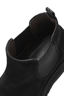 Men's Black Suede Leather Chelsea Boots | Derimod