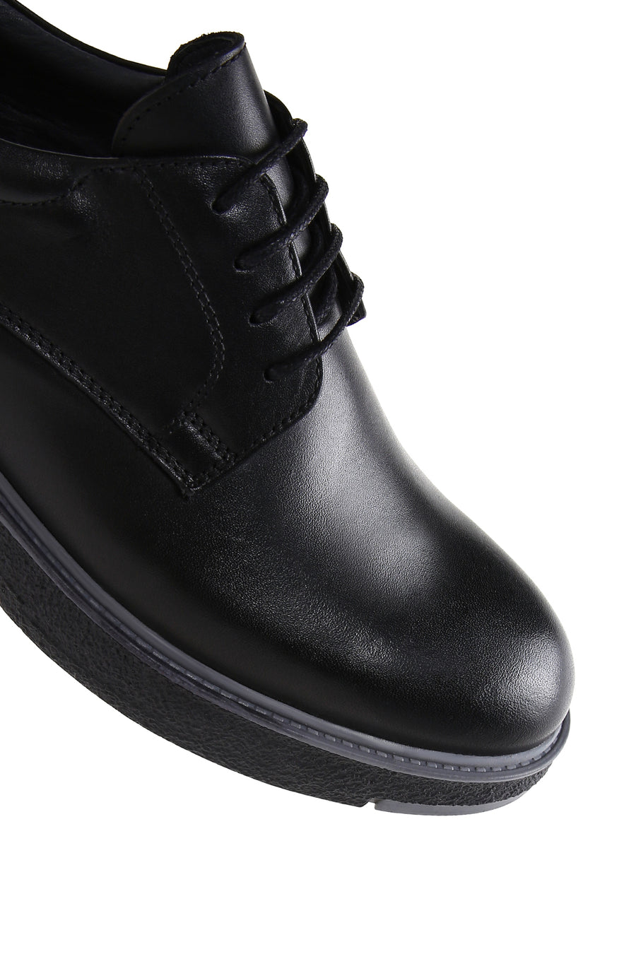 Men's Black Leather Casual Shoes