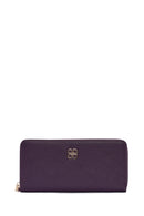 Women's Purple Strap Detailed Wallet | Derimod