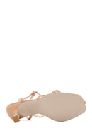 Women's Beige Heeled Sandals | Derimod