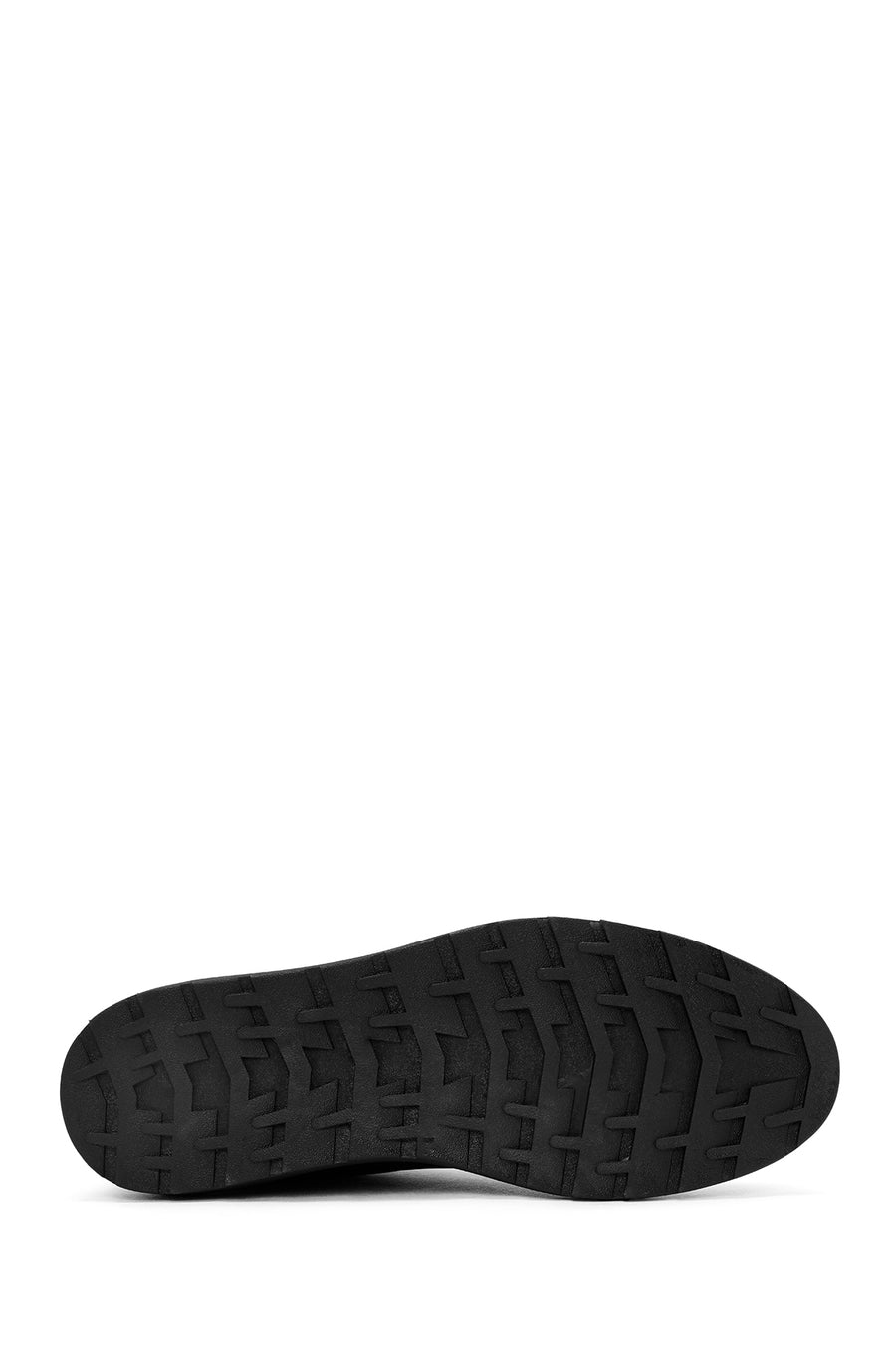 Men's Black Lace-up Leather Sneaker
